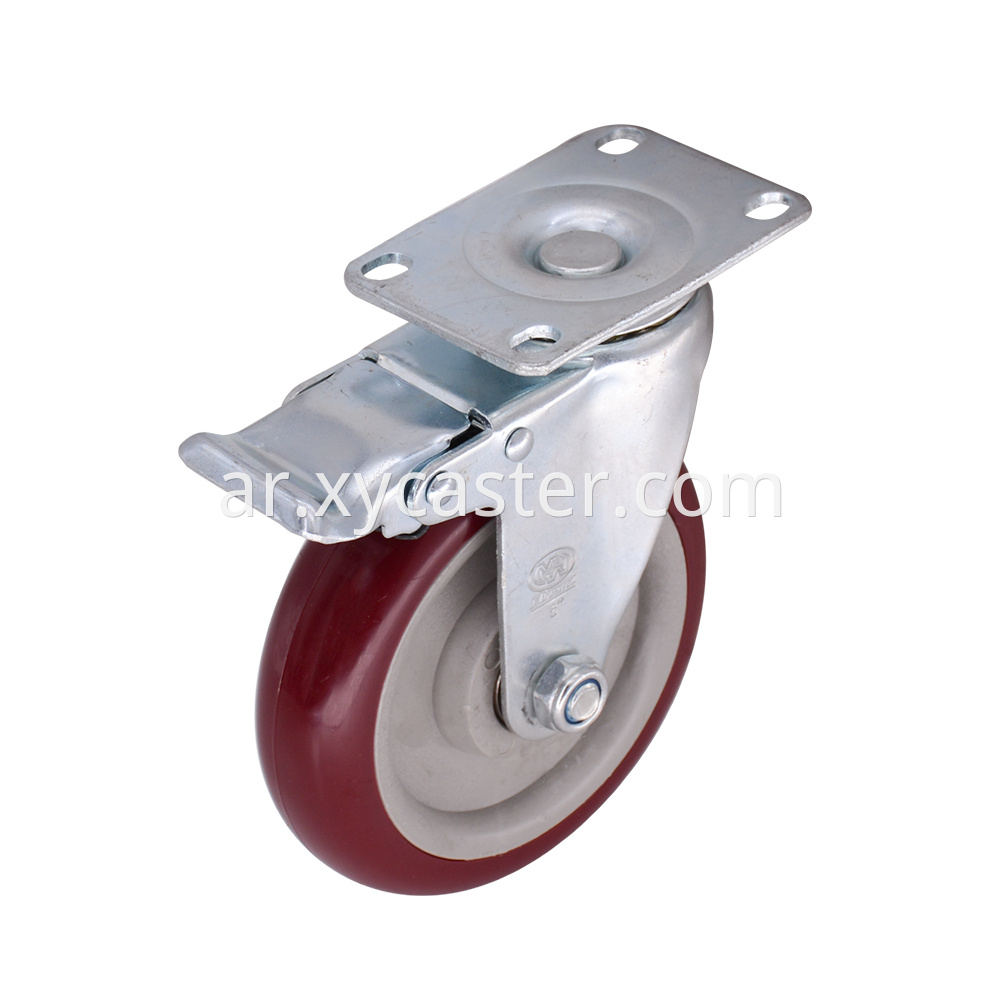 5 Inch Pvc Caster Brake